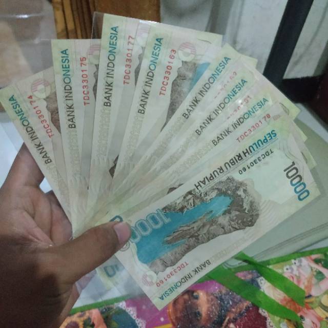 (Bagus) Uang kuno 10rb 10000 rupiah cut nyak dien tahun 1998