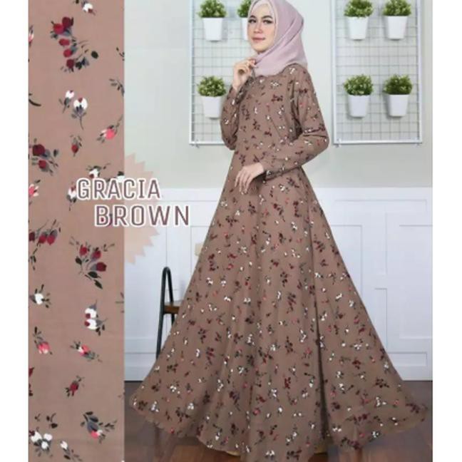 Gamis Syari Wanita Muslim Baju Atasan Dress Terbaru Murah Hijab Import TERBATAS