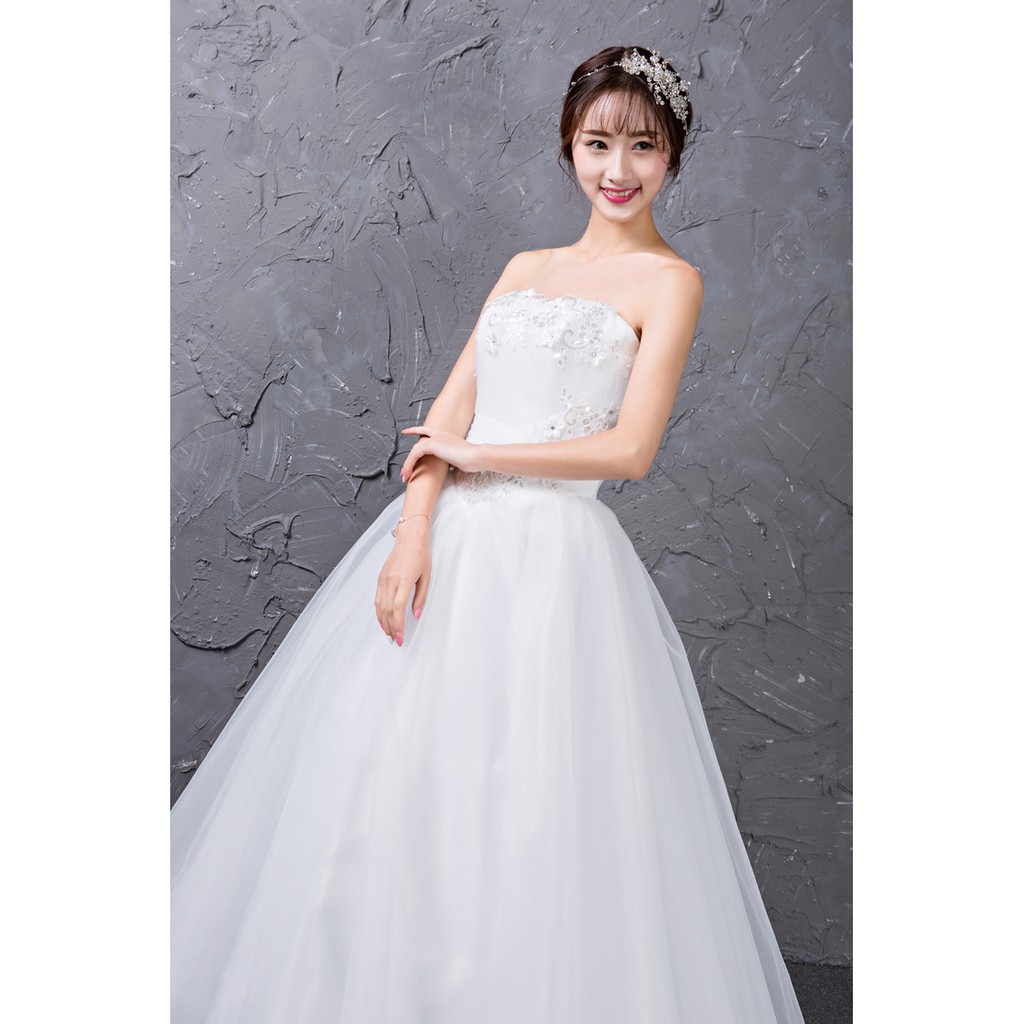 WD-11 gaun pengantin wedding dress lace putih import high quality