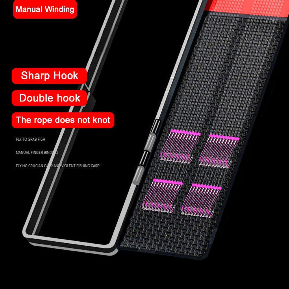 TOP 20pc /set Aksesoris Pengait Ikan Manual Finger Winding New Kanto Double Hook