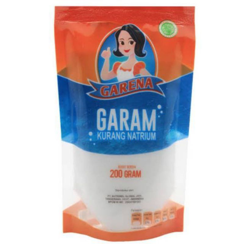 

GARAM SEHAT GARENA kurang natrium 200gr