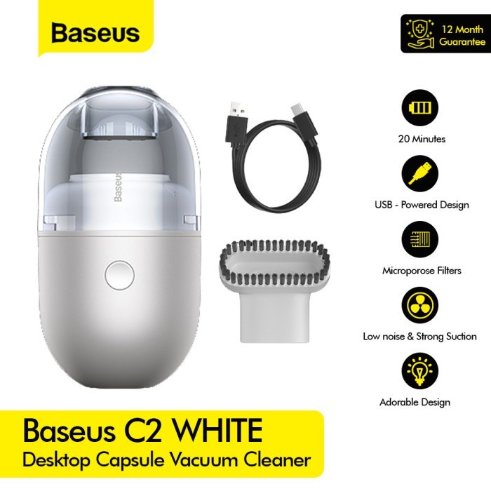 Baseus C2 Mini Vacuum Cleaner Penyedot Debu Portable Mobil-0