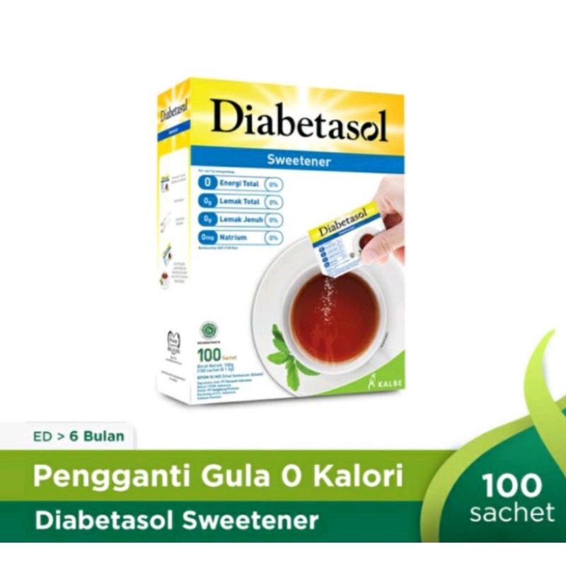 

GULA DIABETASOL SWEETENER DIABETX ISI 100 SACHET