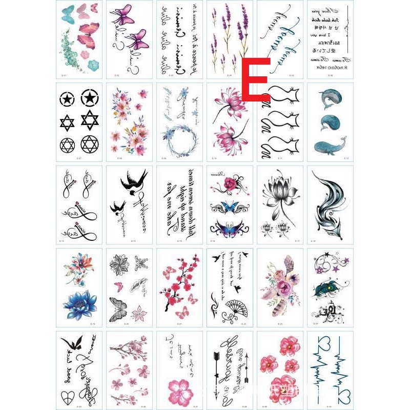 STICKER TATTO TEMPORARY/TATTO TEMPORER 1PCS RANDOM KEREN