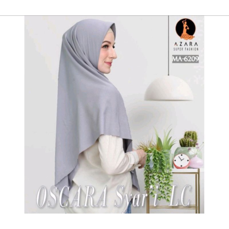 JILBAB MUSLIMAH SYAR'I Segiempat Voal Syari Lasercut Oskara by Azahra - Hijab Syari - Oskara Lasercu
