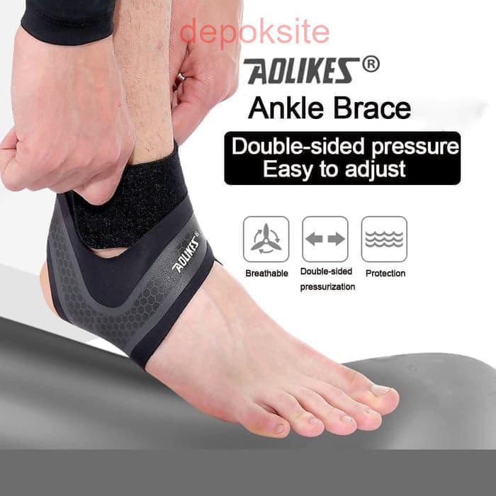 Aolikes 7130 Ankle Support Protector Elastic Brace Olahraga Pelindung Kaki Gym Run