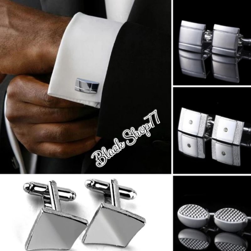 Cufflink/Manset Lengan Kemeja Pria Import Anti Karat