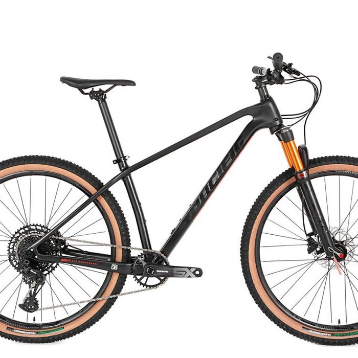 SEPEDA GUNUNG PACIFIC STINGER 9.0 CARBON UK 27,5 MOUNTAIN BIKE MTB - Black Red