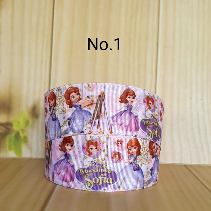 

Pita Grosgrain 1.5" (4cm) 20 yard princess sofia frozen jasmine ariel - No.1 Limited