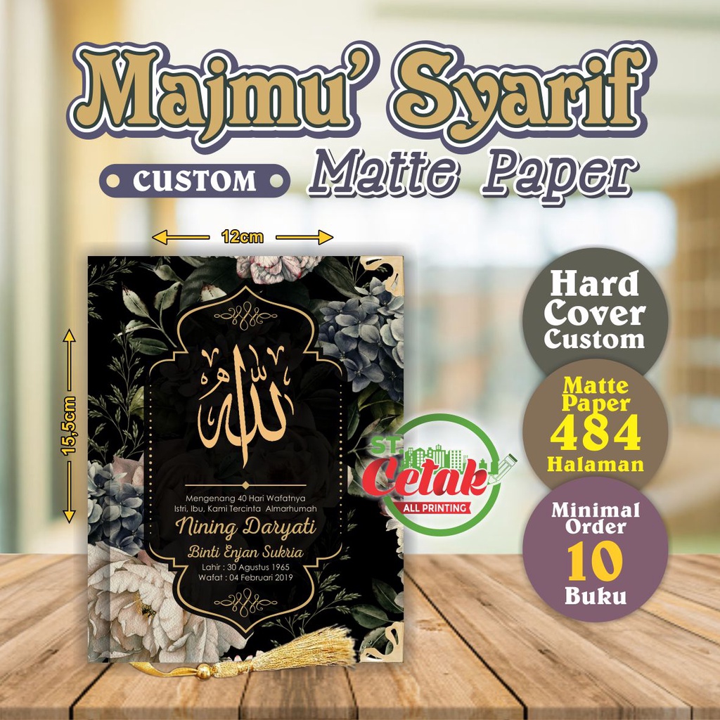 Majmu' Syarif | Matte PAPER 484 Hal. Custom