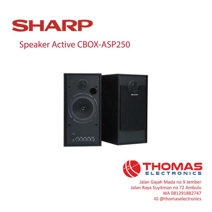 SPEAKER ACTIVE SHARP CBOX ASP 250 (GARANSI RESMI)