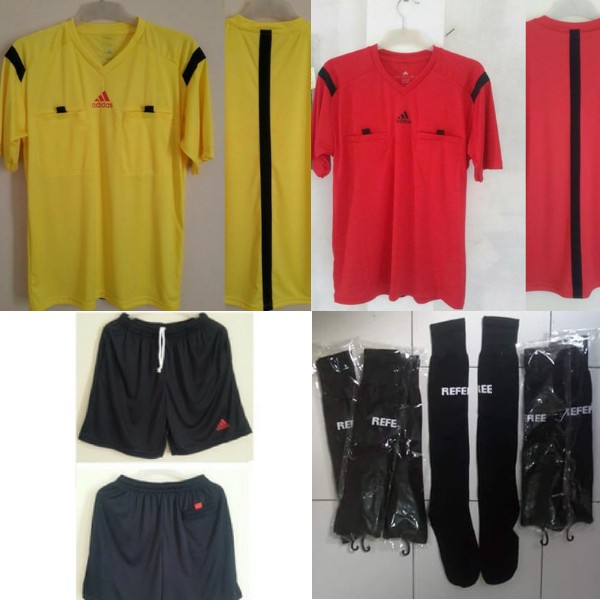 Paket Baju Wasit Adidas Terlaris / 2 Baju + 1 Celana + 1 Kaos kaki / Perlengkapan Wasit