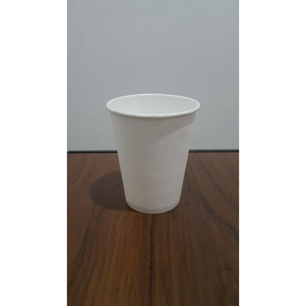 Paper Cup 8 Oz / Gelas Kertas Putih 240 ml - Tanpa Tutup - Termurah!