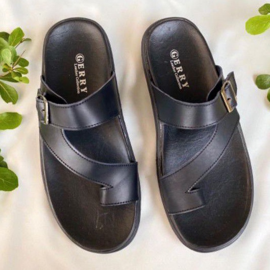 COD. Luigi Leather - Sandal Laki-Laki Kulit Asli (Kokop Jempol)