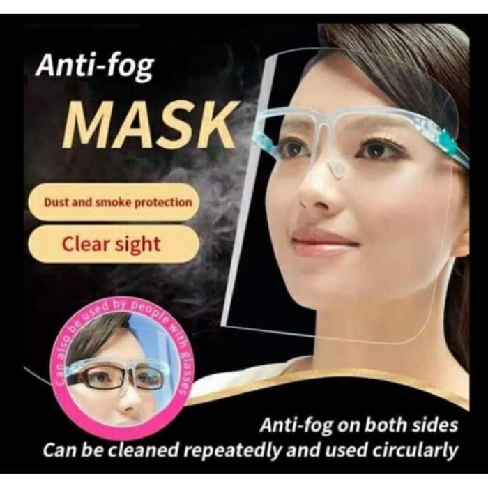 Face Shield Kacamata Nagita Masker Wajah APD Safety Pelindung Anti Fog Kebersihan Higienis Kesehatan