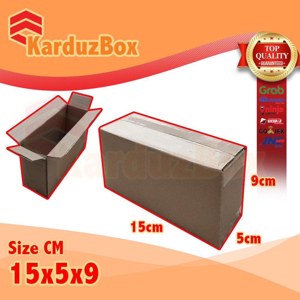 

15x5x9 kardus box packaging POLOS BARU