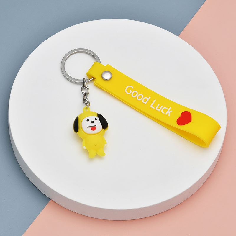 XiaoboACC Gantungan Kunci Boneka Kartun Kpop Idol BTS