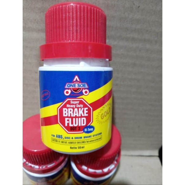 Minyak Rem One Soe 50ml Oli Rem Brake Fluid Warna merah Dot 3 oli rem