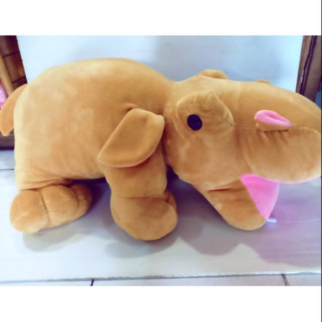 Boneka Hippo Coklat Jumbo