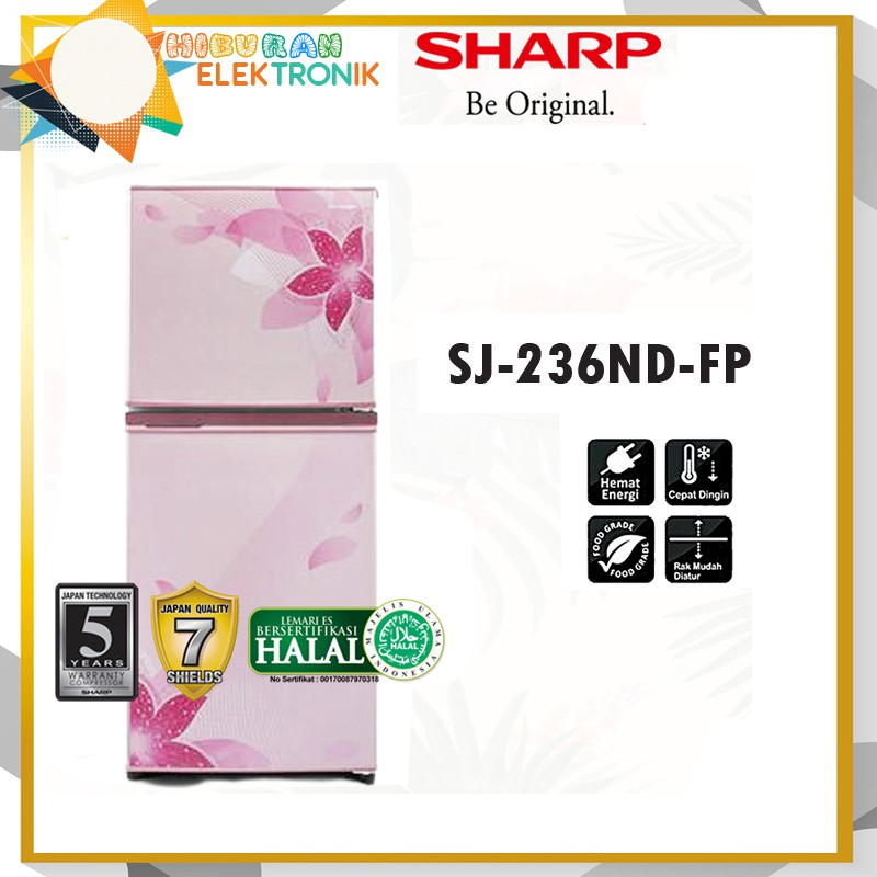 KULKAS SHARP SJ-236-ND-FP 2 PINTU
