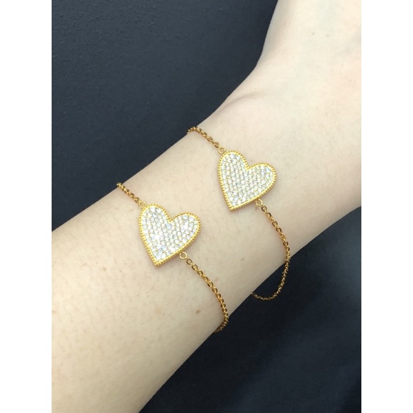 Gelang serut love permata 375