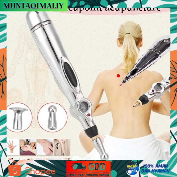 [TERBARU] Alat Terapi Listrik Akupuntur Pena Pijat Meridian Elektrik Kesehatan - 1 pcs