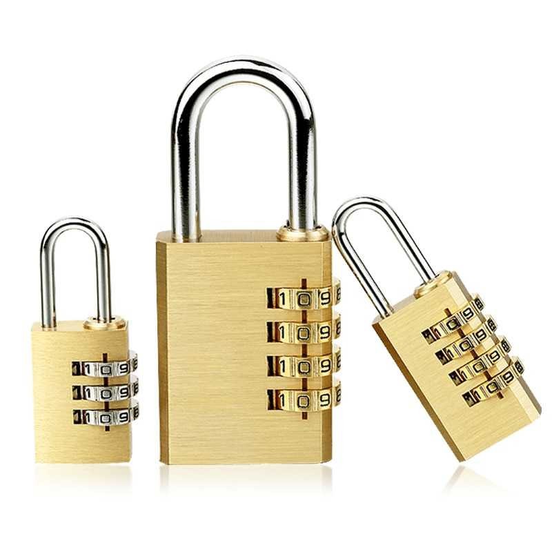 Terbaru ! KAK Gembok Koper Padlock 4 Digit Combination Solid Brass 21x60mm MMS15