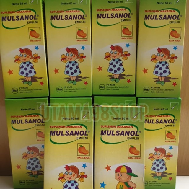 MULSANOL Sirup 60ml (Rasa Jeruk) GROSIR