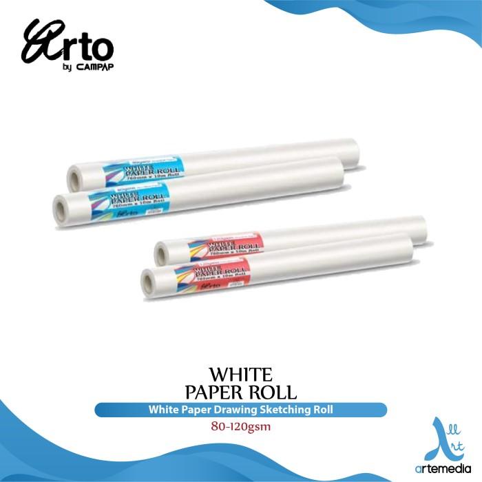

Lora | Kertas Gambar Arto White Paper Roll Drawing Sketching