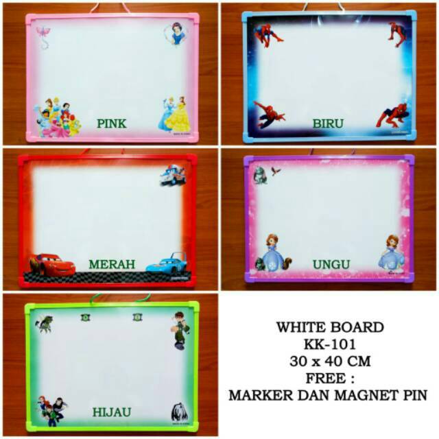 

Papan Tulis Anak / Papan Tulis Magnet / White Board KK-101