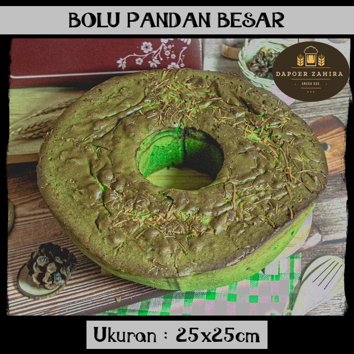 

Bolu Pandan 25x25cm / Cake Pandan PREMIUM / Kue Lebaran