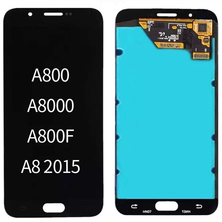 lcd Touchscreen Fullset Samsung A8 2015 A800 A8000 OLED BLACK WHITE lcd layar sentuh lmstore