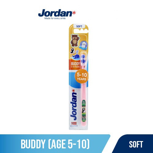 JORDAN KIDS BUDDY 5-10 YEARS SOFT TOOTHBRUSH 1 PCS