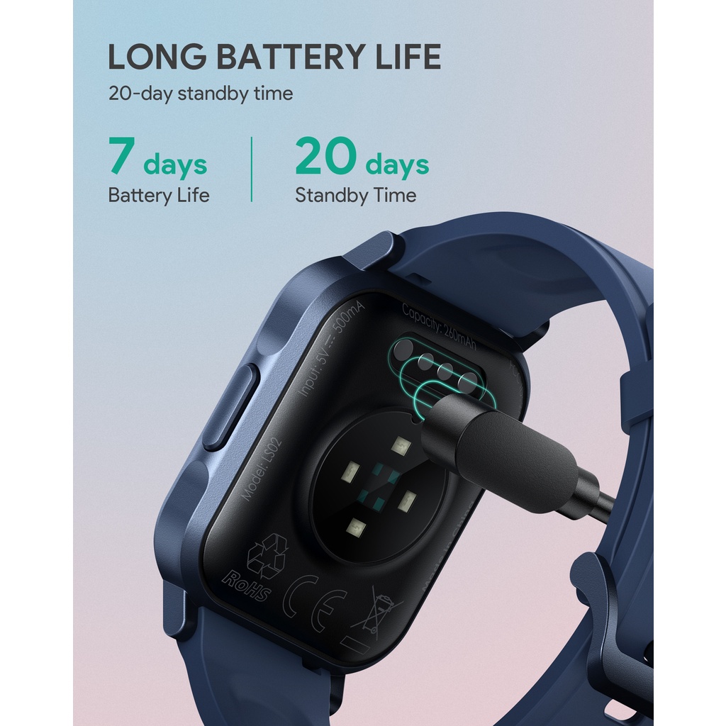 Aukey Smartwatch LS02 Fitnes Tracker 12 Activity