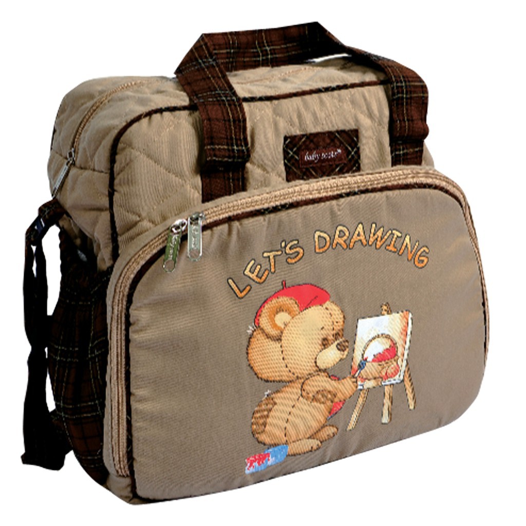 Tas Baby Scots PRINT ISBDB010 Medium | Tas Popok Perlengkapan Bayi Baby 2GO - Bwr