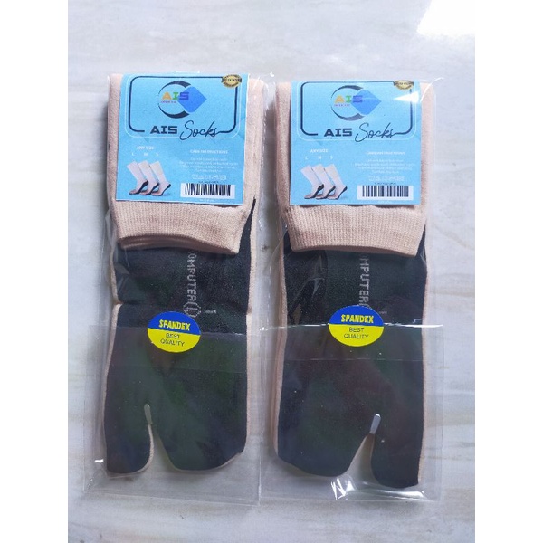 Kaos kaki jempol Muslimah PROMO telapak hitam atas coklat dan coklat polos dewasa bahan polyster dan Nylon-8