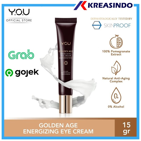 YOU Golden Age Energizing Eye Cream 15g [ Intense Eye Firming Treatment] Original Resmi