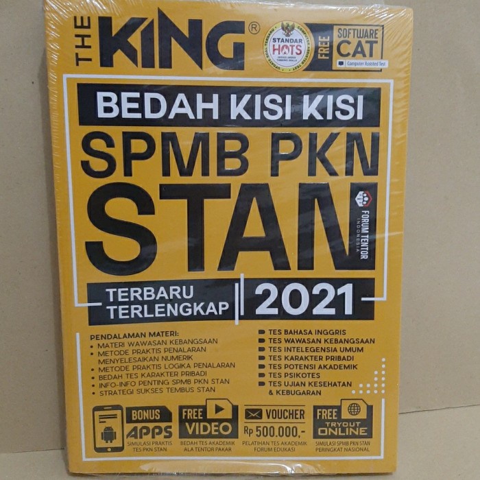 

❤BISA COD❤ BUKU THE KING BEDAH KISI KISI SPMB PKN STAN 2021 Terbaru & Terlengkap