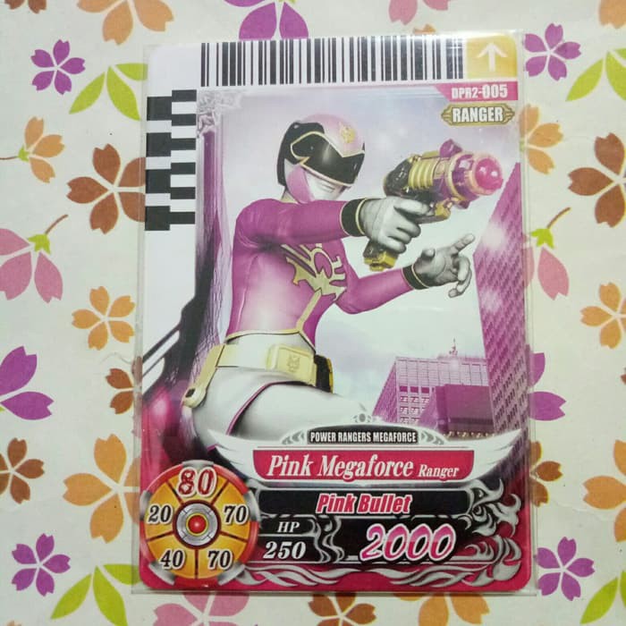 power ranger card battle normal ranger pink megaforce v2