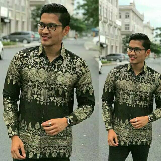 Kemeja baju batik pria seragam kantor anjani