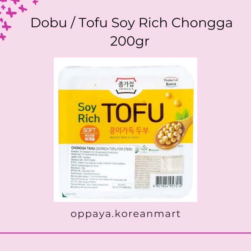 

Dobu / Tofu Soy Rich 200gr Chongga | Jongga