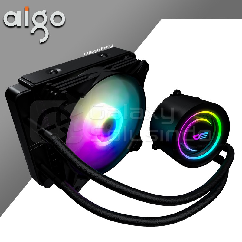 AIGO DARKFLASH DX120 TWISTER ARGB Liquid CPU Cooler - Black