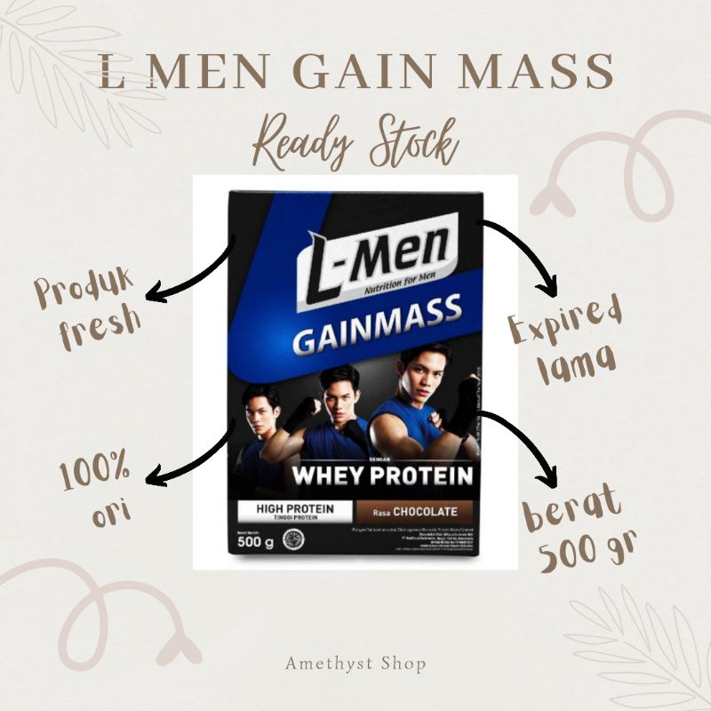 [NUTRIMART] L-Men Gain Mass Chocolate 500 gr