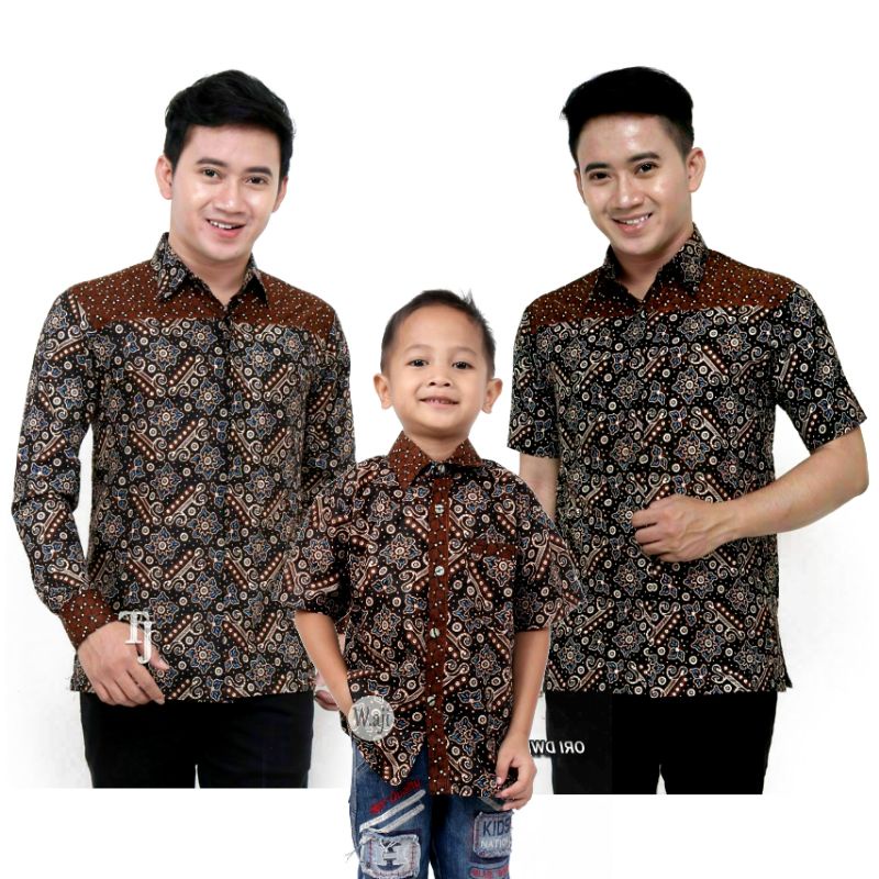 BAJU BATIK PRIA EXCLUSIVE, BAJU BATIK COUPLE BAPAK ANAK, BAJU BATIK ANAK COWOK, BATIK KELUARGA