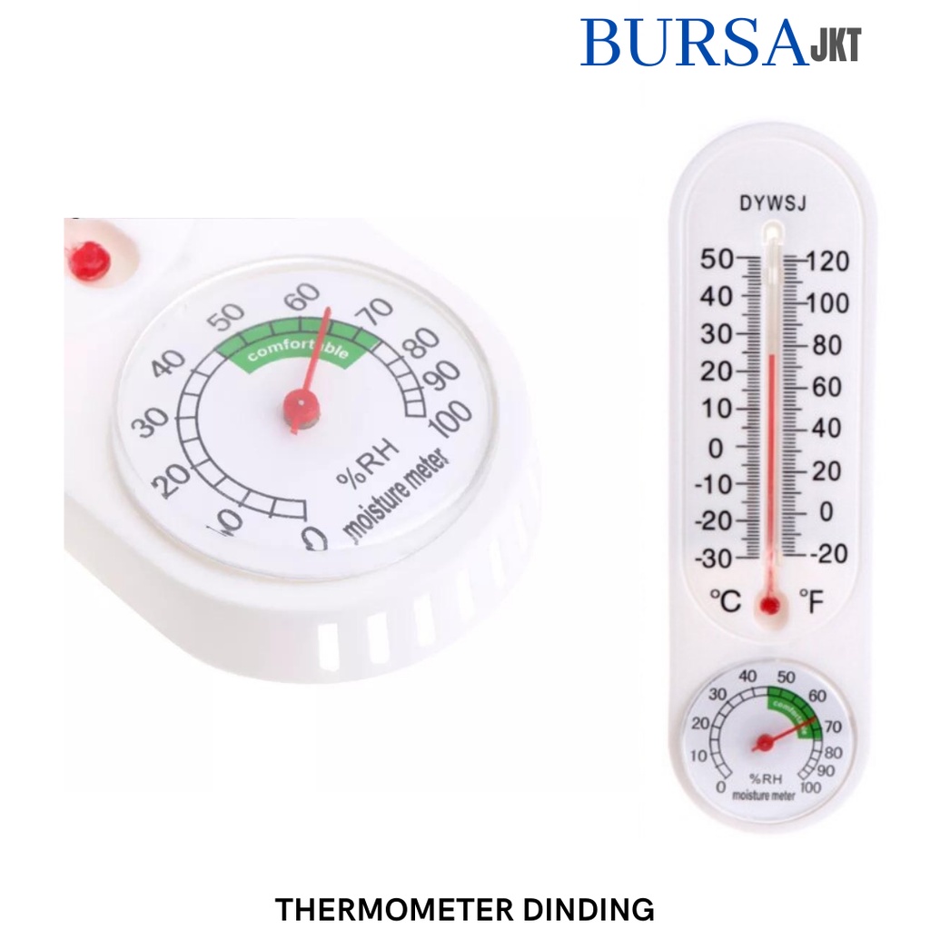 THERMOMETER DINDING TEMBOK PENGUKUR SUHU RUANGAN WALL TERMOMETER