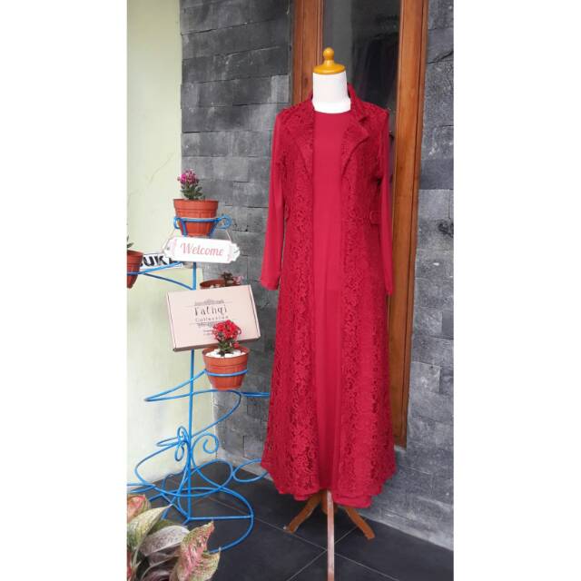Gamis 2 in 1 rompi
