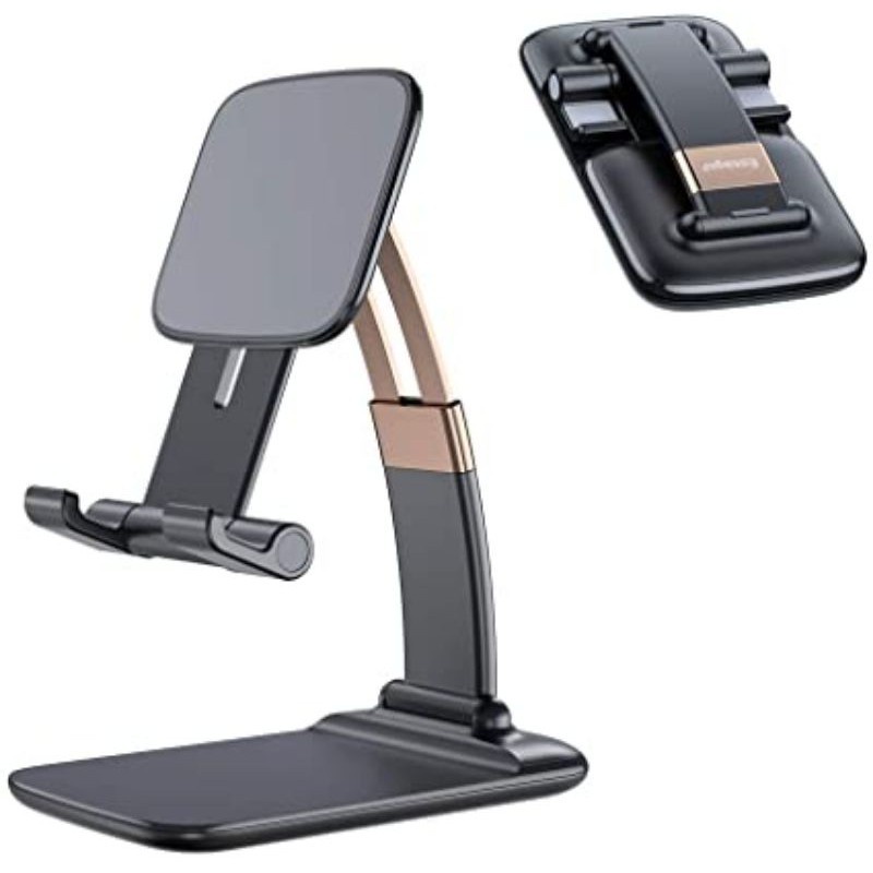 Trend-Stand Holder HP Folding Phone Holder Oval Bulat/ STENTS S059 Dudukan Handphone Tablet TERMURAH