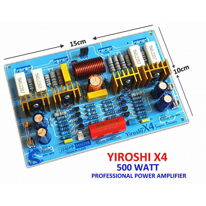KIT DRIVER POWER YIROSHI X4 500W POWER AMPLIFIER X 4 TANPA TR FINAL