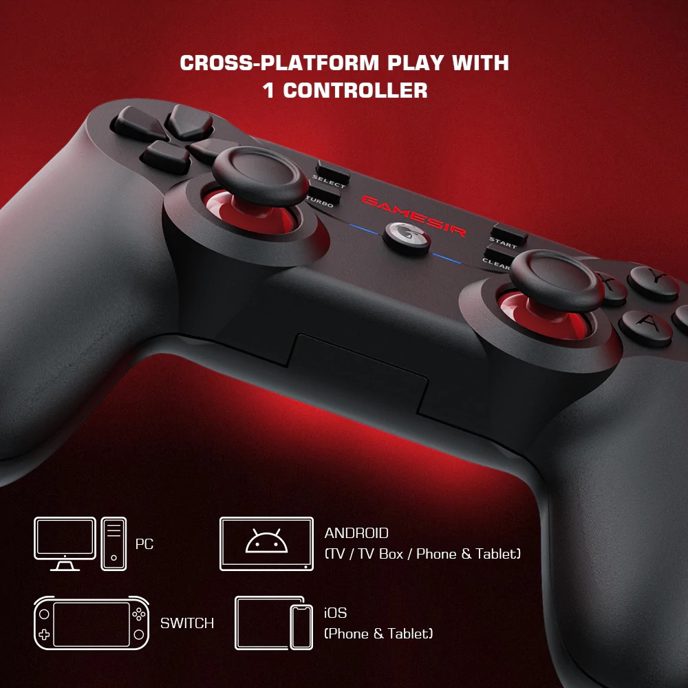 GAMESIR T3S - Multi-Platform Gamepad Controller - Dual Mode Connection - Kontroler Game Multifungsi Untuk Banyak Perangkat