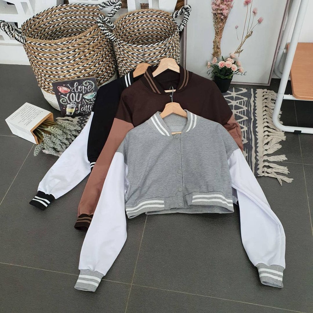 Baseball Crop jacket | jaket wanita | jaket crop